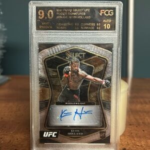 Kevin Holland 2021 Panini Select Rookie Signatures Mint 9